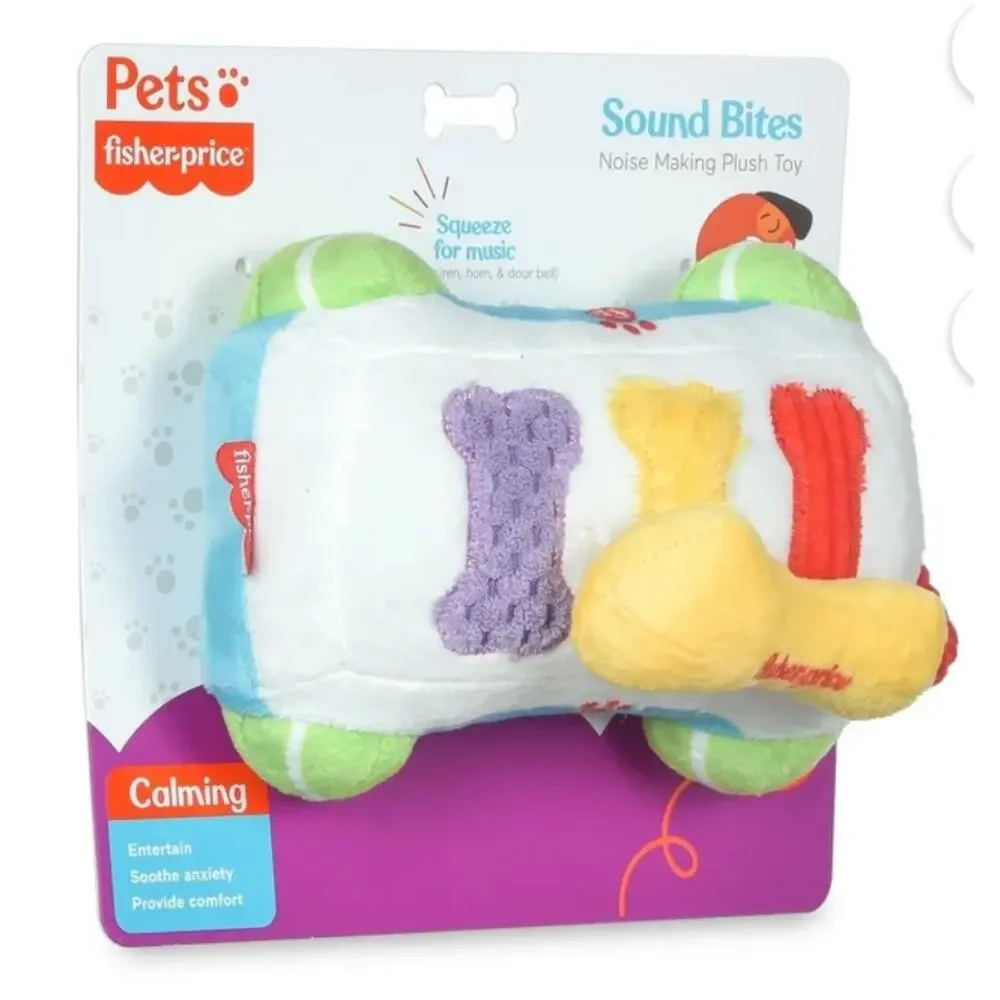 Fisher‎ Price Calming Sound Bites Noise Making Xylophone Plush Dog Pet Toy Puppy